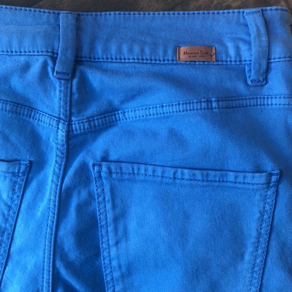 Massimo Dutti Blue High Rise Flare Skinny Jeans Size 2 - Picture 13 of 13
